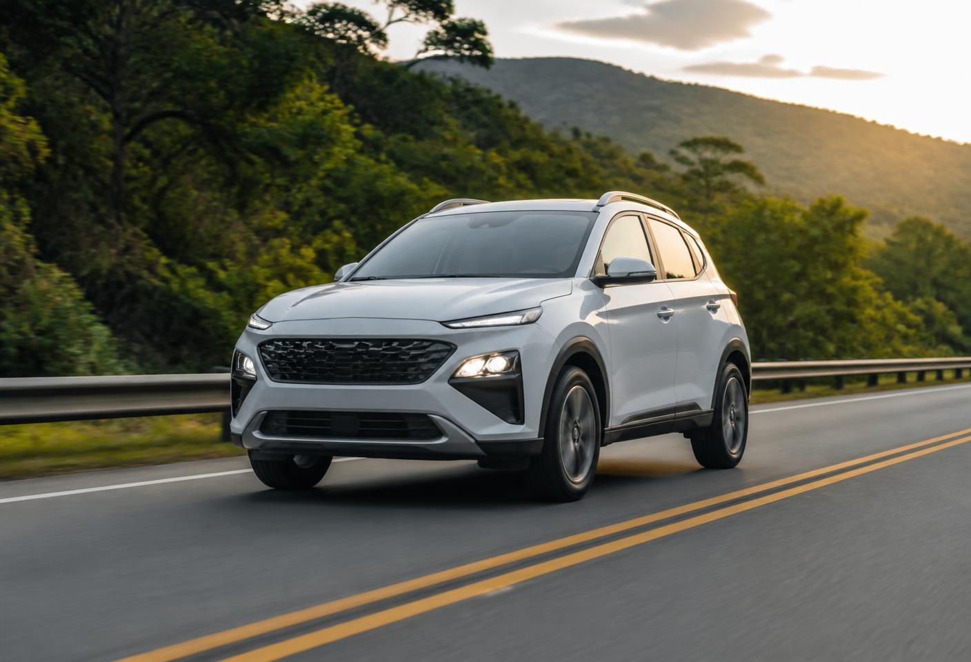 Automóvel viajando por uma estrada brasileira